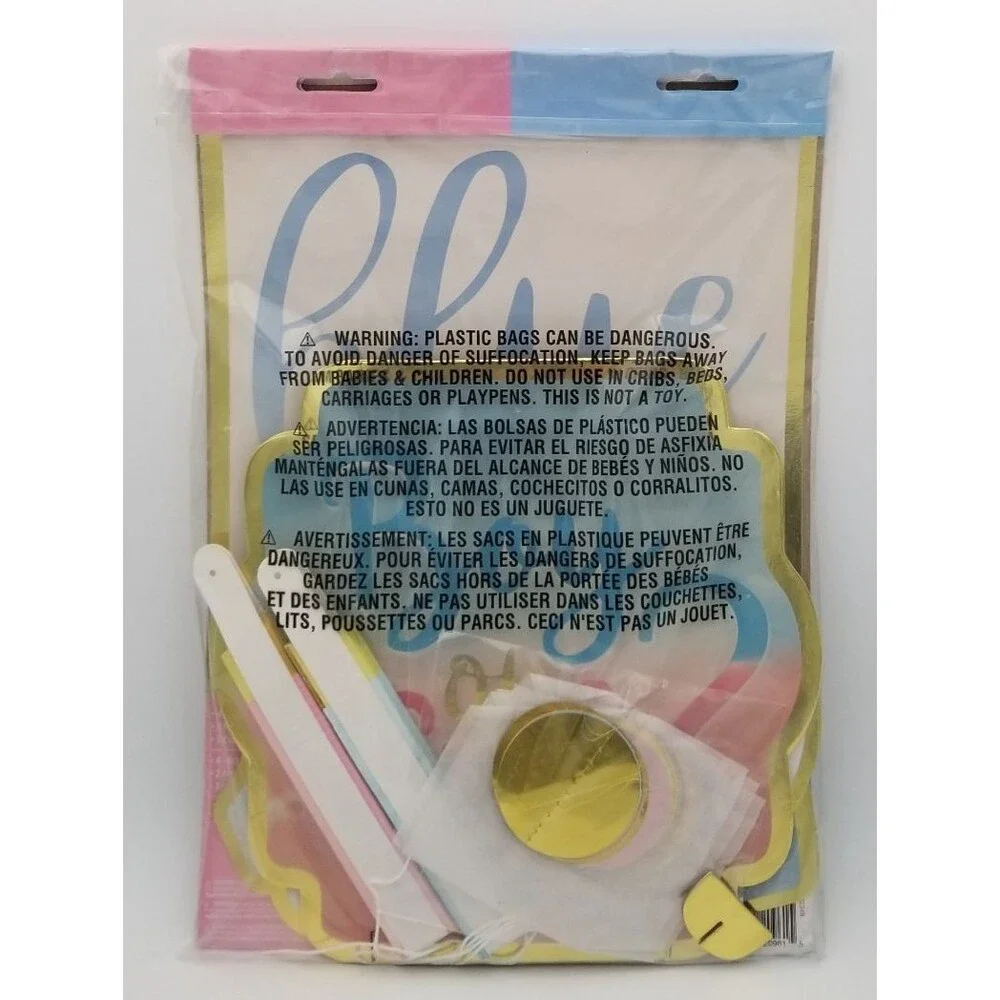 The Big Reveal Room Decorating Kit - Blue or Pink - Perfect for Gender Reveal